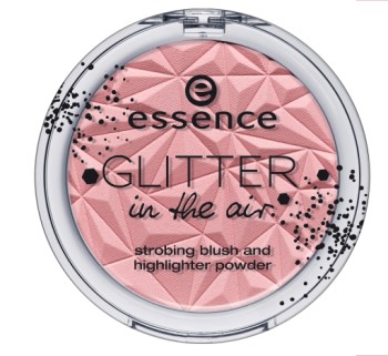 essence glitter in the air strobing blush and highlighter powder 01